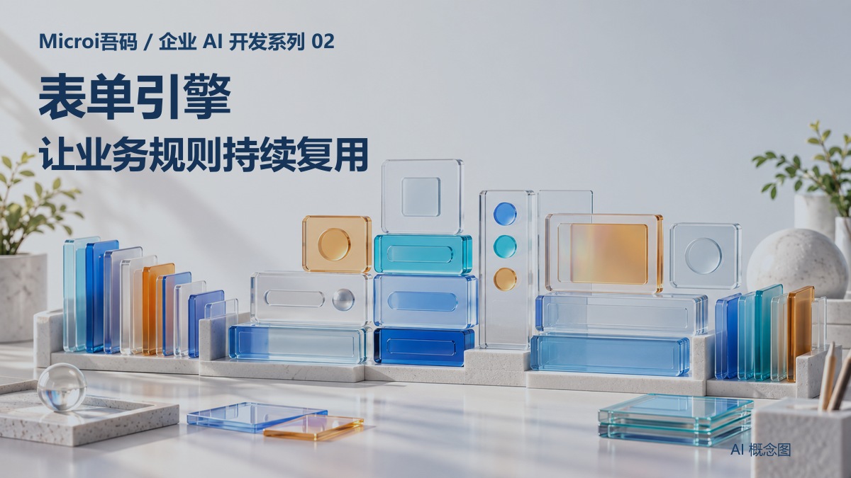 02 · 表单引擎：从控件到业务闭环的AI概念封面
